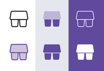 Yogurt icon. Yogurt packaging symbol in 4 styles - solid, outline, flat, duotone.