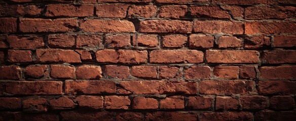 Obraz premium The rustic red brick wall texture for design and architectural aesthetics