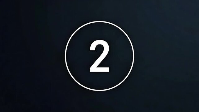 A bold white numeral two contained within a simple circular outline, set against a deep, dark background, symbolizing a crucial second stage or key step in any progressive sequence