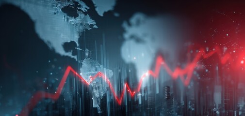 The Global Market Trends Represented by a Dynamic Financial Graph