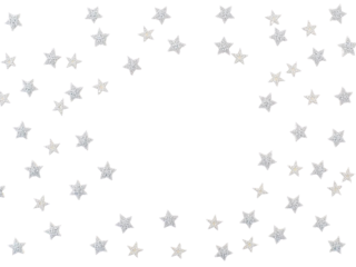 Background with stars isolated on transparent or white background, png