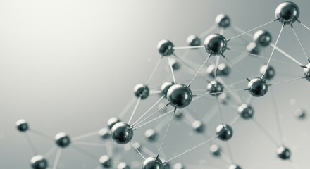 Obraz premium Abstract Molecular Network