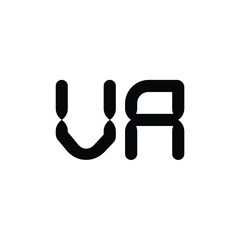 VA monogram logo design letter text name symbol monochrome logotype alphabet character simple logo