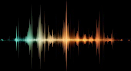 Abstract Sound Wave Visualization Colorful Audio Frequency Music Technology Design Background Illustration Graphic