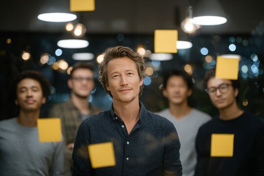 Team and notes. Generative AI