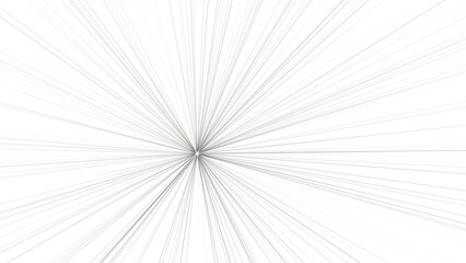 Obraz premium Dynamic Radial Lines: Abstract Light Burst Effect on Clean White Background