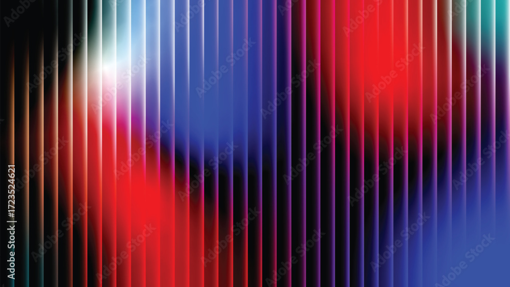 Poster glass gradient fractal neon abstract background blur pattern.