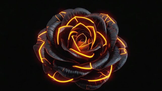 Fiery Black Rose