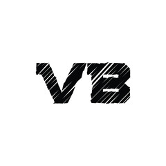 VB monogram logo design letter text name symbol monochrome logotype alphabet character simple logo