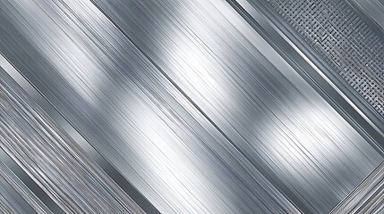 Abstract metallic surface with bright reflections across diagonal steel patterns. A dynamic futuristic background with a sense of modern industrial elegance.