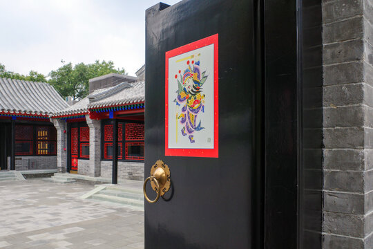 chinese traditional building entrance