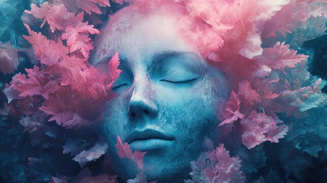etherel dreamy style with a fading face mask