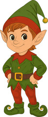Christmas Elf Character Illustration 