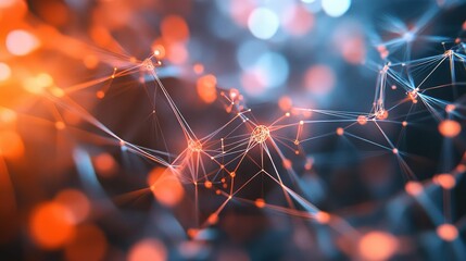 artificial surreal style animated sensor network