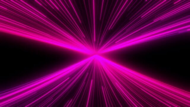 4K hyperloop neon glowing stripes with flashing light effects. Perfect abstract background for disco, party, VJ loops, concerts, music shows, nightclubs, and modern stage visuals.