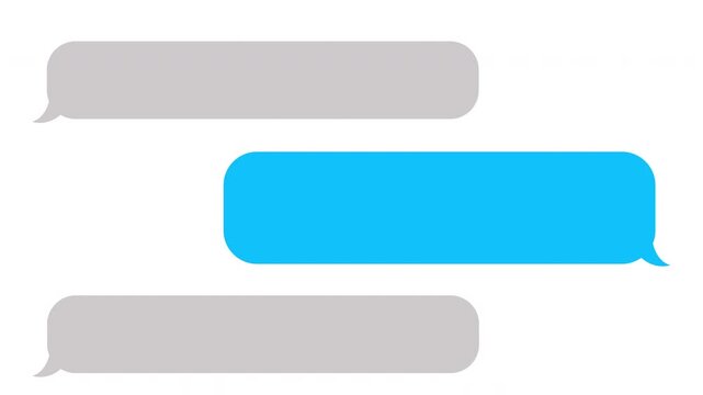 chat conversation messaging screen animated video