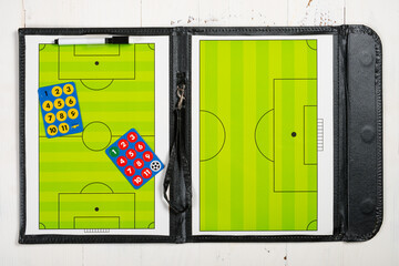 a brand new soccer coaching board