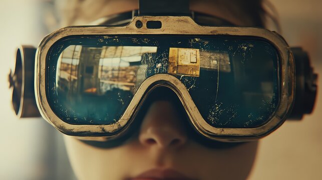 eyewe vintage style ar glasses with a fracturing effect