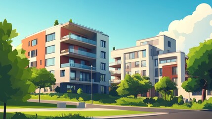 design stylized animation of a multi unit complex flatcar