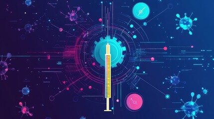 data clear rotating vaccination record infographic