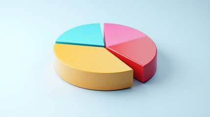 Fototapeta premium gradient enhancing pie chart design style