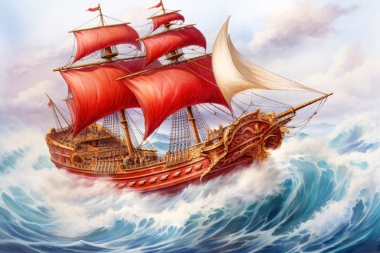 Ship water ship transportation.