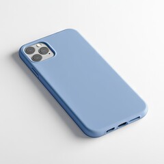 Light-blue,  silicone phone case
