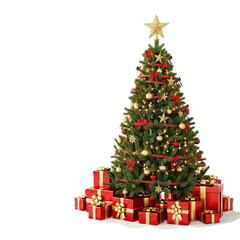 christmas tree and gifts