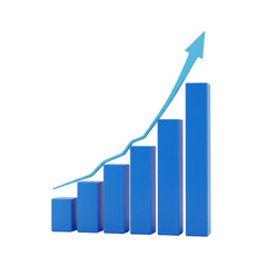 business graph with arrow