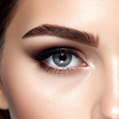 Obraz premium Closeup Woman Eye Makeup Beautiful.