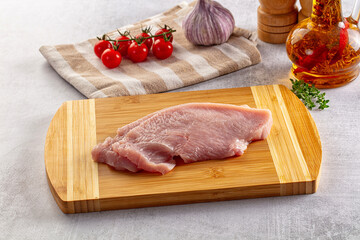 Raw Turkey breast fillet steak
