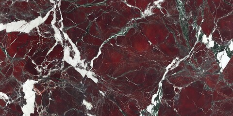 Rosso Levanto Red Marble Texture with White Veins
