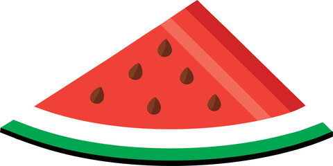 Perfect summer This bright and bold ripe watermelon illustration is ideal for any design that needs a refreshing touch of color. Enhance your summer menu, product packaging, digital content.