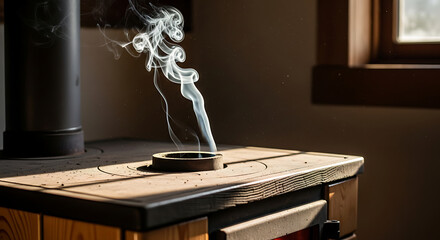 Smoking Wood Stove