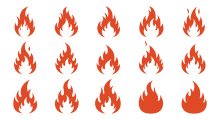 Vibrant orange flames in a repeating pattern a striking visual silhouette