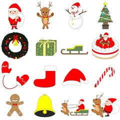 クリスマスを彩るかわいいイラストセット