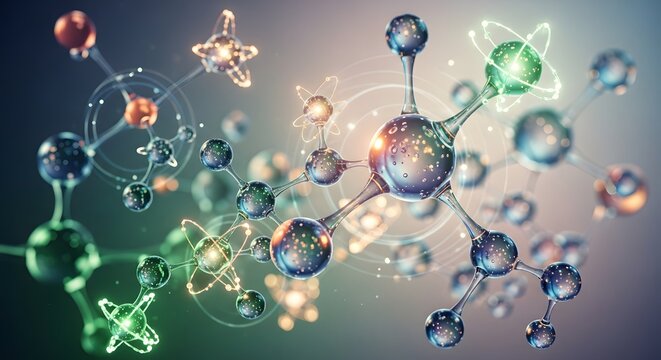 Abstract Molecular Structure: Science, Technology & Medical Background