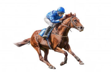 jockey on a horse racing