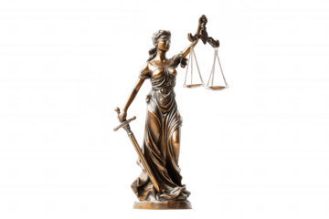 bronze statue of lady justice