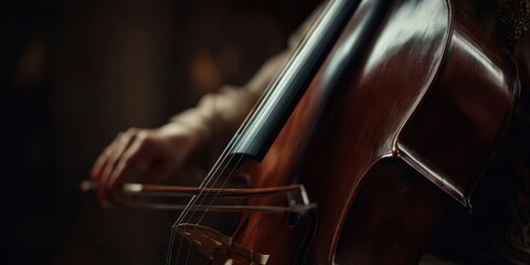 The cello's voice resonating in an intimate musical performance setting.
