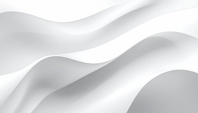Abstract image of flowing, undulating white fabric or paper, creating a smooth, elegant, and three-dimensional wave pattern with subtle light and shadow variations
