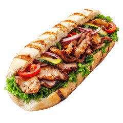 Kebab Sandwich [Transparent Background PNG]