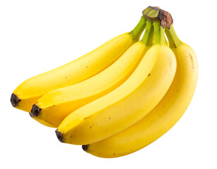  Ripe Yellow Bananas with Natural Brown Spots Close-Up