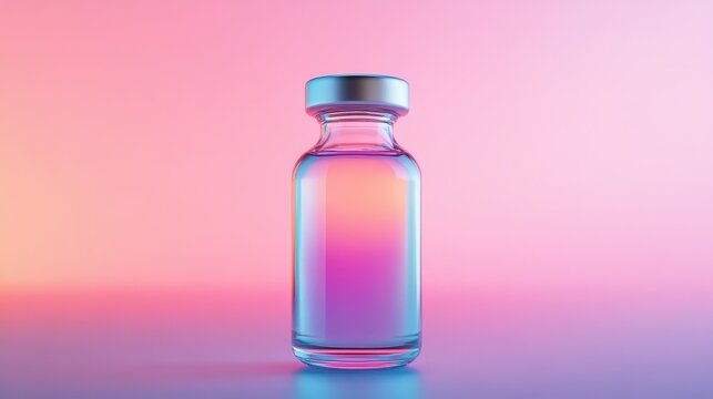 design smooth gradient style simulation of a vaccine vial
