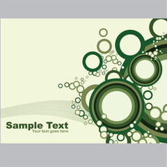 green-circular-design-background