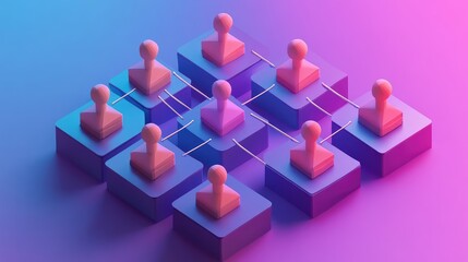 chdesign low poly style transforming organizational chart