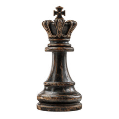  King chess piece. isolated object [Transparent Background PNG].