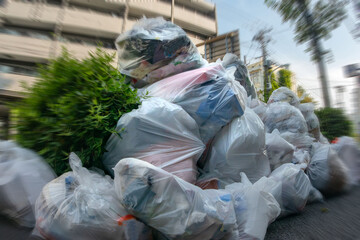 家庭ごみの集積所