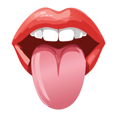 Simple Anterior View of the Tongue Showing Muscle Fibers and Surface Structure of the Organ	