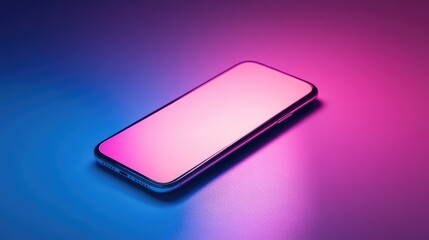 clean minimal style flickering mobile phone